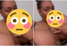 BBW Engaging in Self-Stimulation by Sucking Her Own Nipples