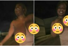 Lady Turns the Backseat Into a Freaknik—Windows Down, Shirt Off, and Attention on 100!